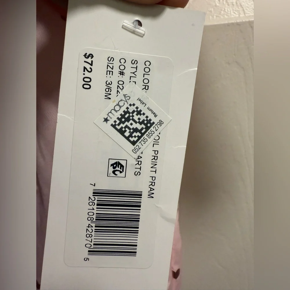 Rothschild Pink Baby Pram Snowsuit with Star Design - NWT - Size 3/6M - Picture 5 of 7